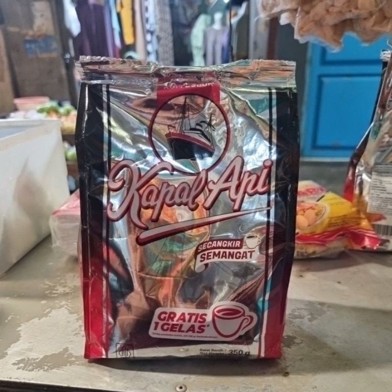 

Kopi kapal api 350 gr gratis gelas cantik