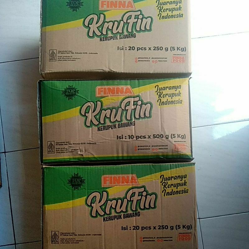 

Lezatoz_Genz Krufin Kerupuk Finna Udang 1 Karton / Krufin Kerupuk Finna Bawang 1 Karton