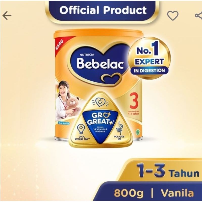 

BEBELAC 3 VANILA 800GR