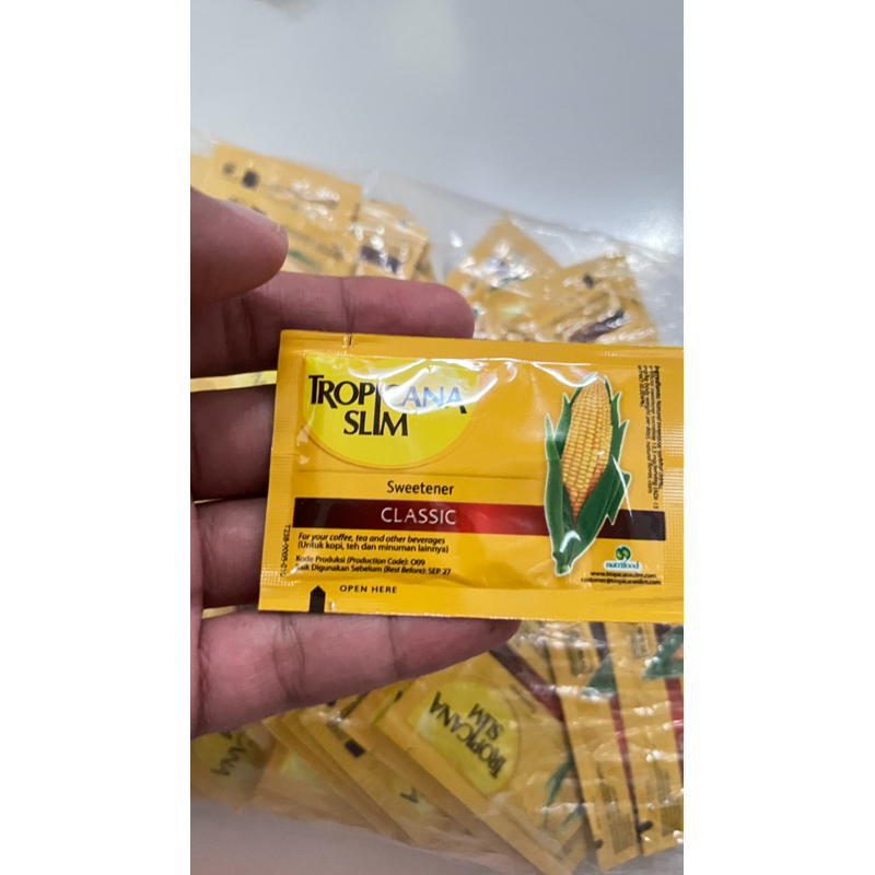 

GULA TROPICANA SLIM CLASSIC 100 SACHET EXP 2027
