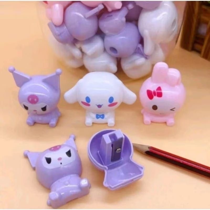 

serutan pensil sanrio rautan pensil cinamorrol kuromy per pcs Stationery