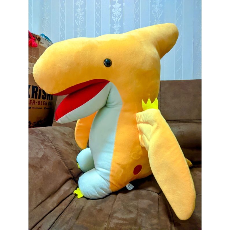 Preloved Boneka Dinosaurus Kuning Jumbo