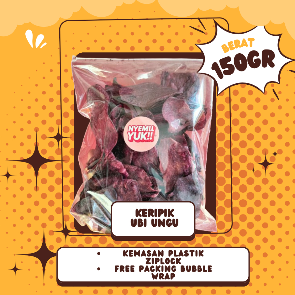 

Keripik Ubi Ungu 150gr – Manis Alami & Super Renyah | Nyemil Yuk!!