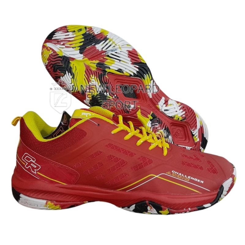 Sepatu Badmintkn HQ Challenger Addic Red/ Sepatu Badminton HiQua