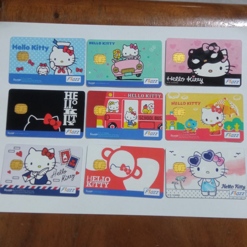 flazz  bca gen 1 gambar hello kitty (custom tempelan stiker) tidak bisa isi dihape tidak support NFC