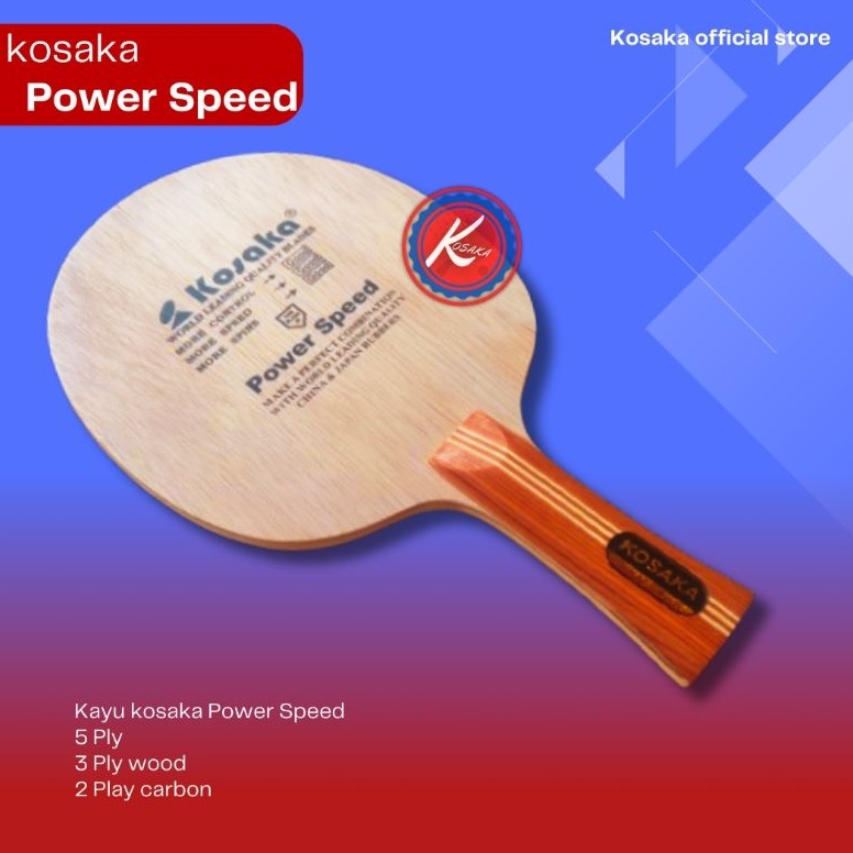 55HARGA TERMURAH KOSAKA CARBON POWER SPEED KAYU BET PINGPONG TENIS MEJA TERLARIS TERMURAH