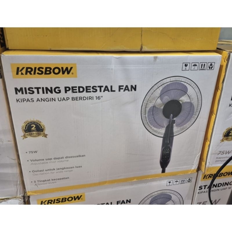 KRISBOW Kipas Angin Uap Lantai 75 Watt 16 inch Misty Fan