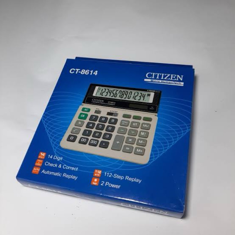 

KALKULATOR CITIZEN CT - 8614 Kalkulator 14 Digit