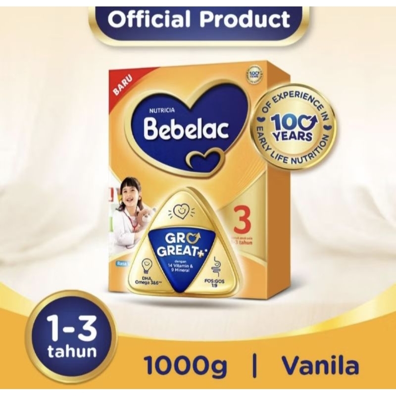 

SUSU PERTUMBUHAN BEBELAC 3 1KG MADU VANILA