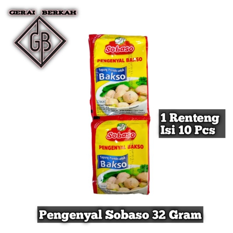 

Sobaso Tepung Pengenyal Bakso 32 Gram 1 Renteng dan 1 Pack