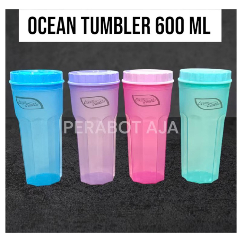 TUMBLER PLASTIK OCEAN 700 ML / GELAS TUTUP PUTAR / BOTOL MINUM DENGAN TUTUP ALLWARE