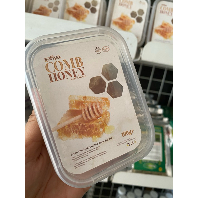 

Madu Sarang Lebah Asli 100% Safiya 100gr – Honeycomb Murni - Bisa COD Ready Stock