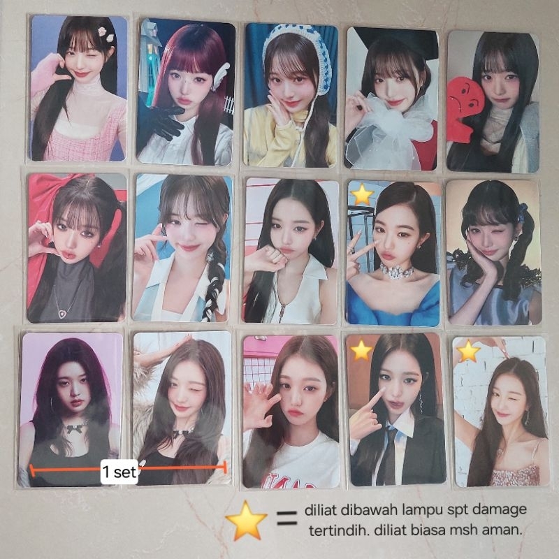 IVE WONYOUNG YUJIN LIZ LEESEO REI GAEUL PHOTOCARD OFFICIAL