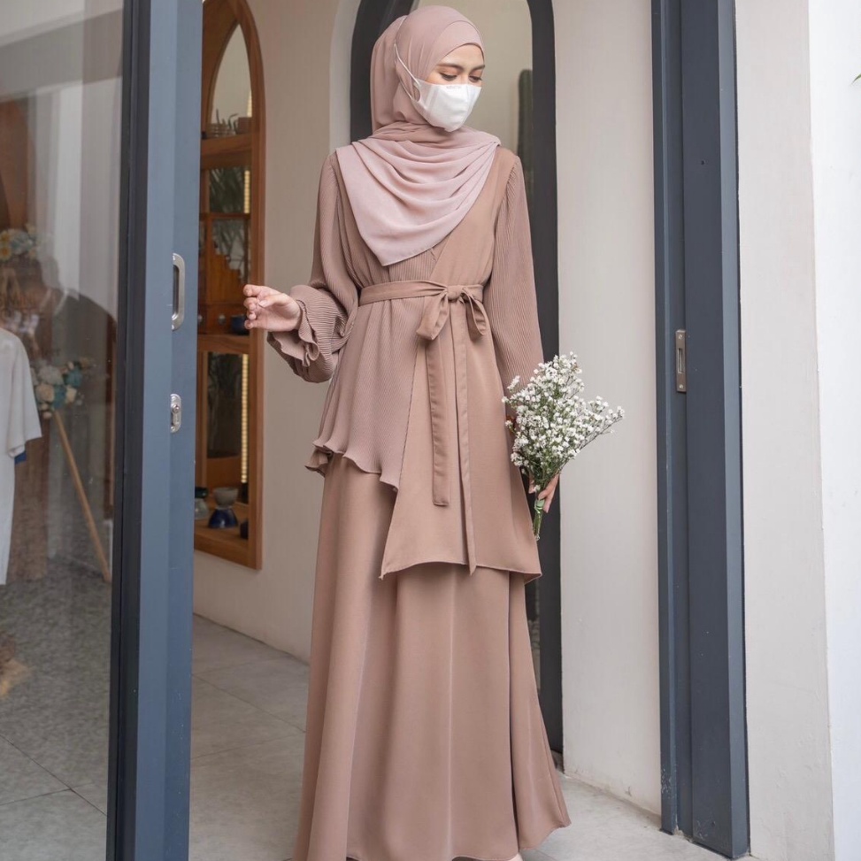 55MURAH BANGET LUNARA DRESS  SAHARA PLATINUM