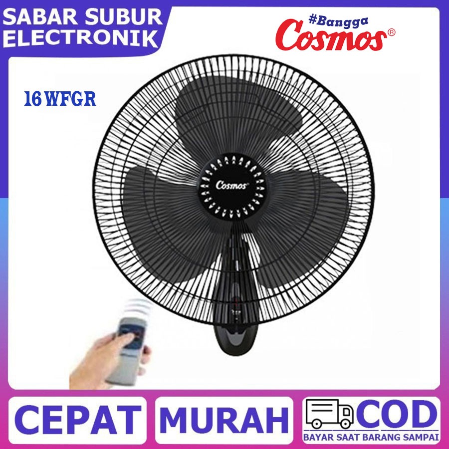 Cosmos Kipas Angin Dinding 16 WFGR Remote 16 Inch
