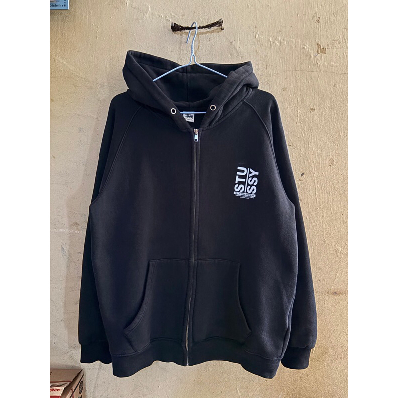 Hoodie Stussy Internasional Zipper World Tour