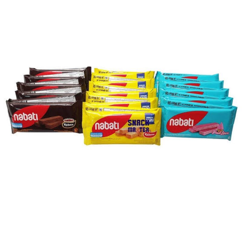 

NABATI WAFER KEJU | PINK LAVA | COKLAT | GEGUMA NETTO 10 PCS X 16 GR