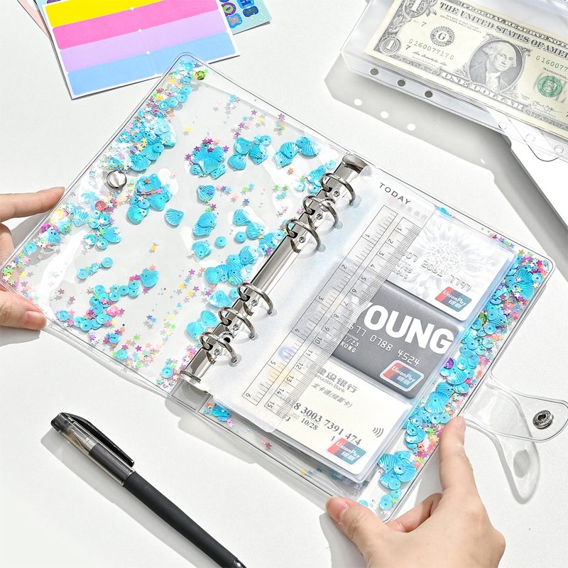 

Bahan Buku Catatan Scrapbook DIY 6 Ring A6/A5 Halaman Dalam Berlembar Longgar