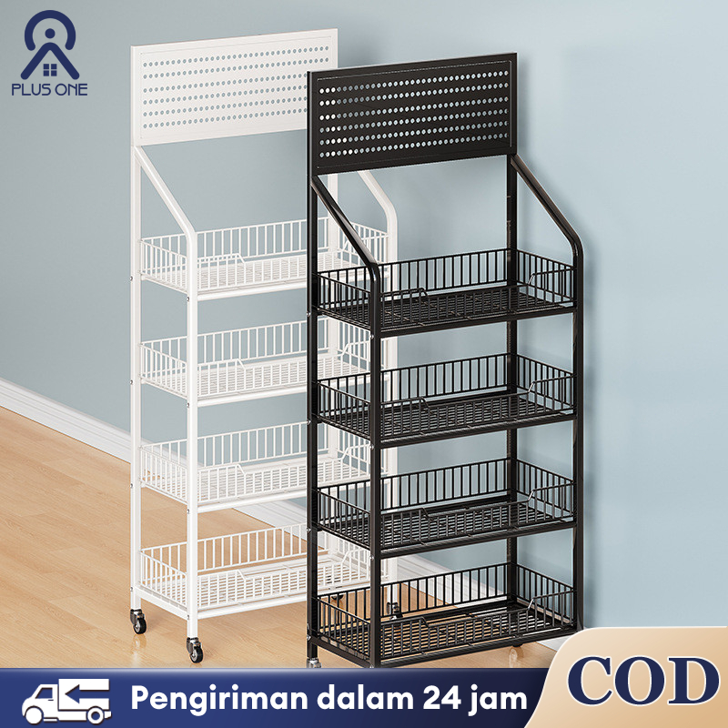 Rak Chiki Serbaguna Rak Troli Gawang Sembako Susun Rak Jajan Rak Snack Rak Toko Jajan Rak Roti