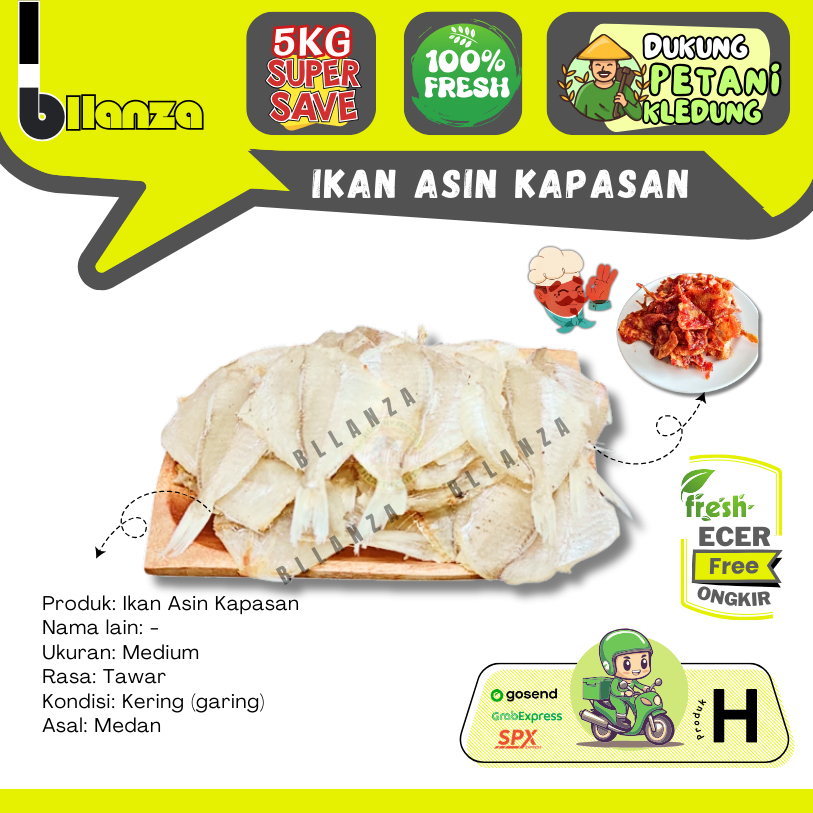 

Bllanza | Ikan Asin Kapasan SUPER — Sayur Gunung ECER (H)