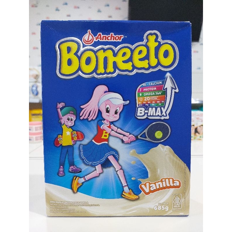 

Boneeto Vanilla 685g – Susu Bubuk Tinggi Kalsium untuk Anak Usia 5–12 Tahun