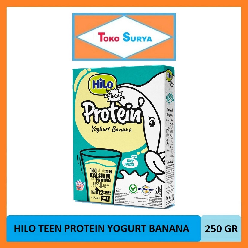 

Hilo Teen Protein Yoghurt Banana Susu Bubuk Kalsium & Protein Rasa Yoghurt Banana 250 Gr
