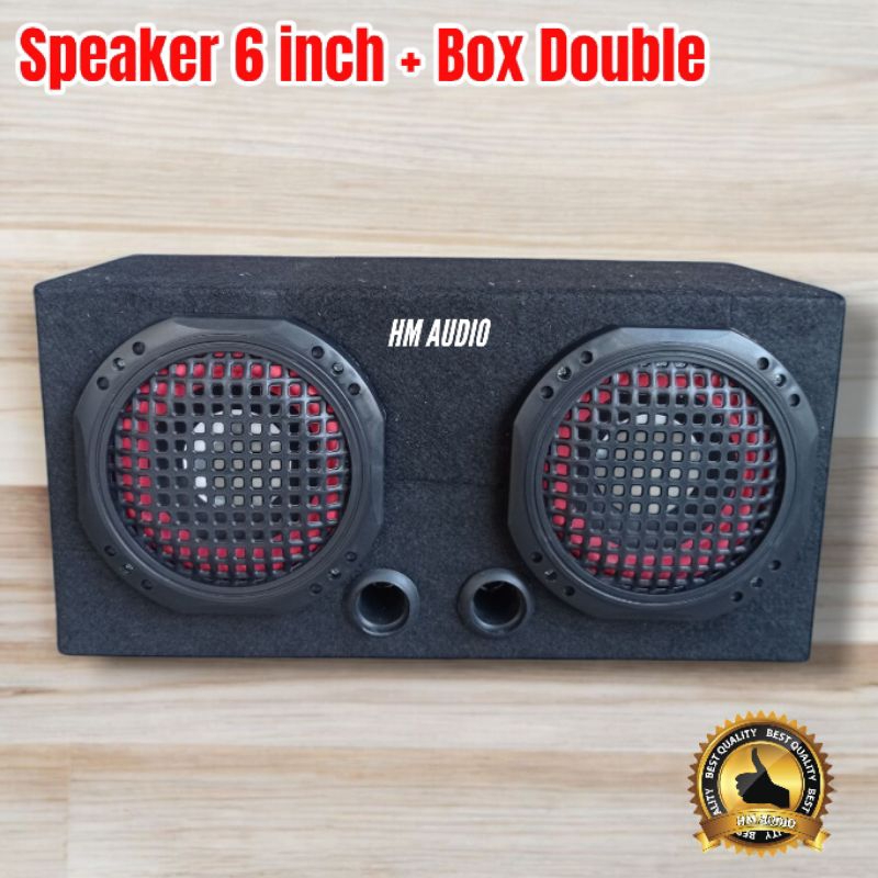 Speaker 6 inch Pasif plus Box Double zhys
