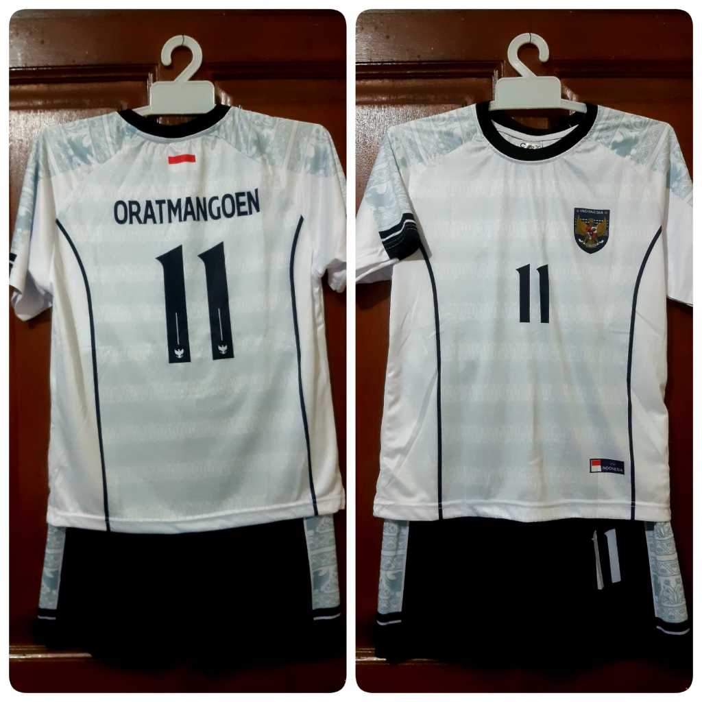 baju oratmangoen | baju oratmangoen anak laki laki | JERSEY BOLA TIMNAS TERBARU SETELAN KAOS BOLA TI