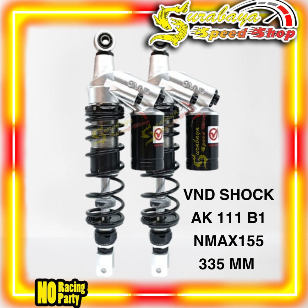 VND Shockbreaker Tabung Atas Tipe AK 111 B1 335mm Nmax155 PCX150 Lokal Original VND RACING