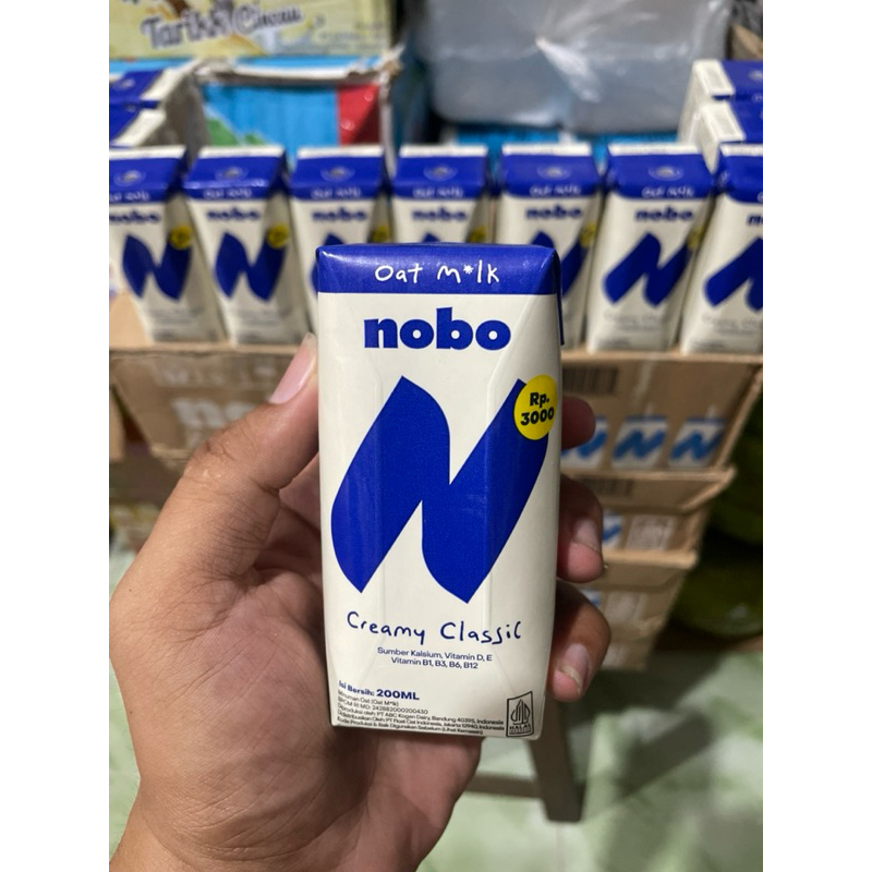 

1 Pcs Susu Cair Oatside NOBO Oat Milk Oatmilk Creamy Classic 200ml | Bukan SUSU UHT Biasa Tapi Susu Gandum.