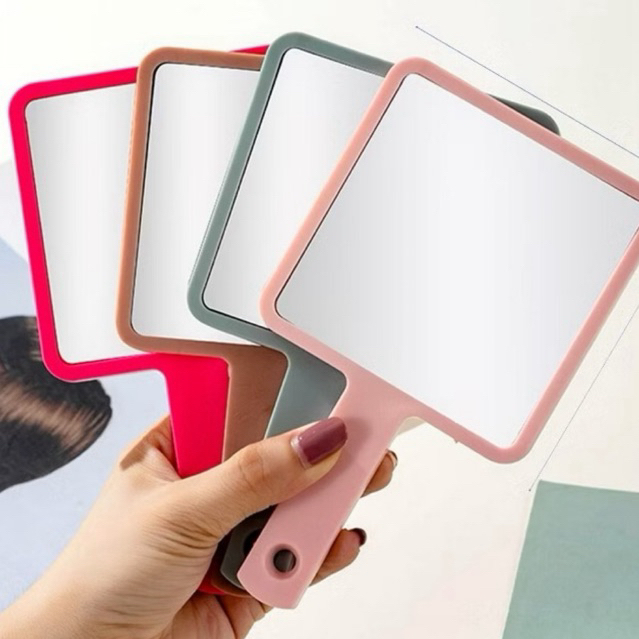 Cermin Handle Kotak Polos