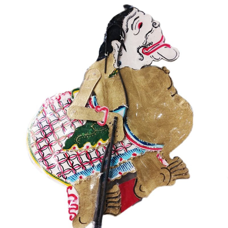 Wayang kulit Semar - wayang karakter Semar - wayang Bambangan Jogja - wayang kulit ukuran standar
