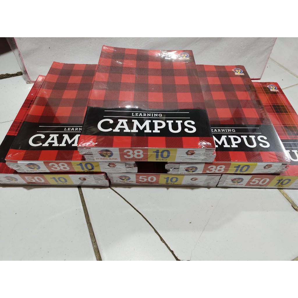 

Ay00! Buku Tulis Campus Boxy Isi 50/38 lembar / ( 1Pak / 10Pcs )