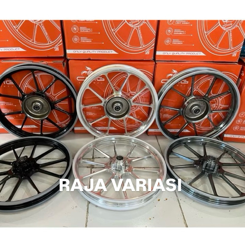 CMG RACING ORIGINAL VELG MODEL EXACT PALANG 10 CNC RX KING 160x17 185x17 RXKING RXX 160 185 RING 17 