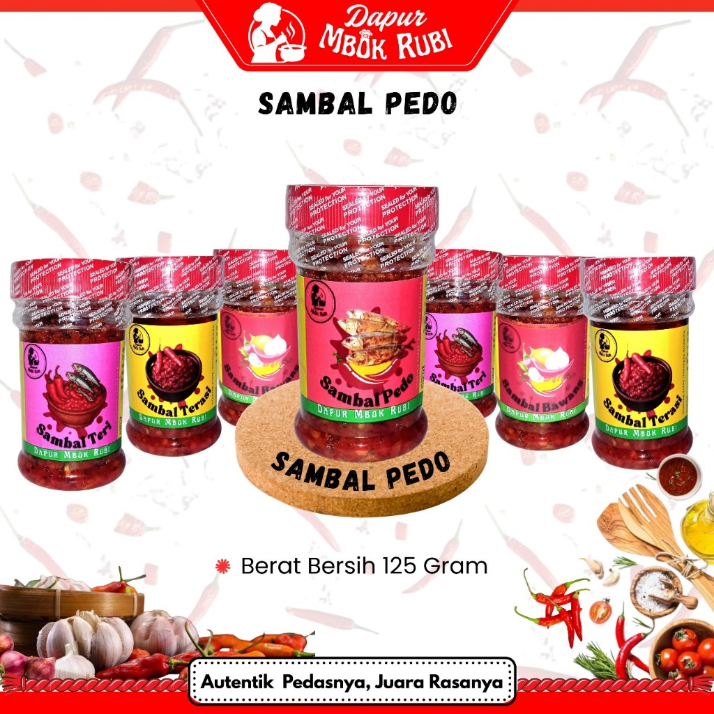 

Sambal Pedo Dapur Mbok Rubi Kemasan 125 Gram