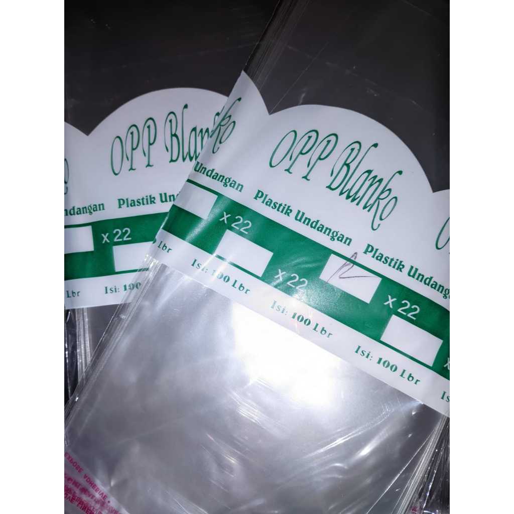 Plastik OPP UK 12, 12.5 Undangan