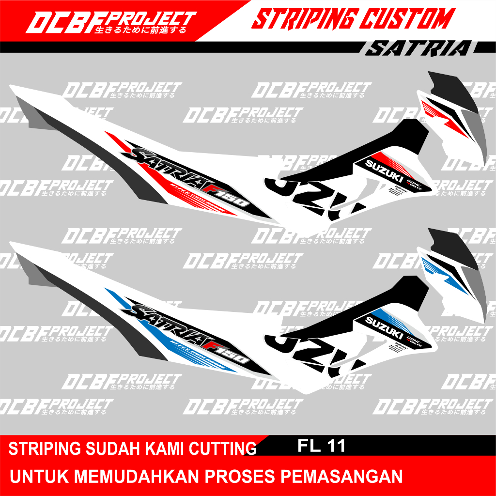 STRIPING CUSTOM SATRIA FU FACELIFT TYPE SAYAF S