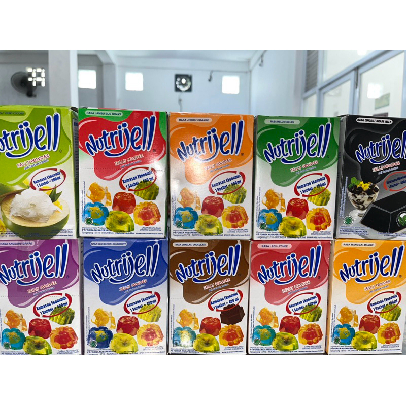 

Nutrijell jelly powder puding rasa buah 10g