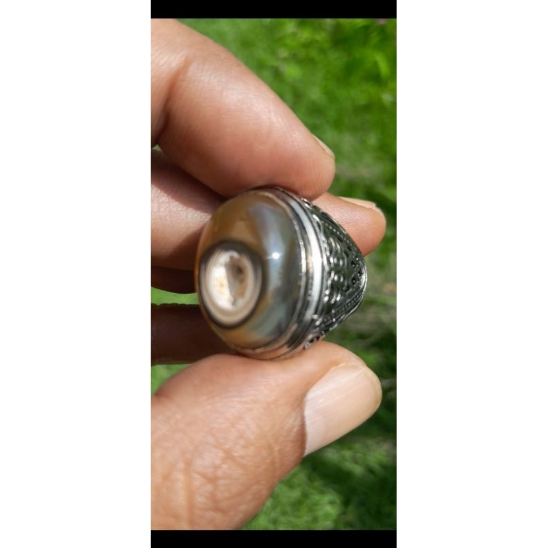 NATURAL Batu Akik SULAIMAN COMBONG- KALIMANTAN, pamor combong SAKRAL Sumur Bandung, LANGKA.