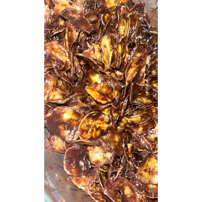 

kripik pisang coklat lumer