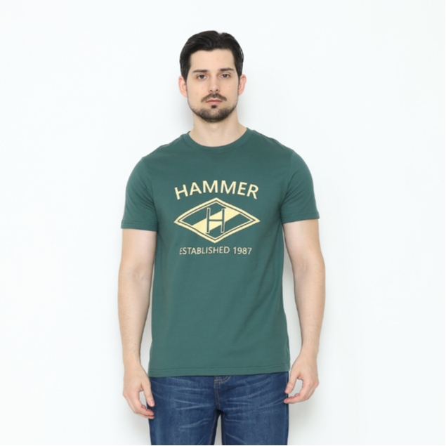 Hammer Men Graphic T-Shirt C1TI093G1 I Kaos Graphic Lengan Pendek Hijau