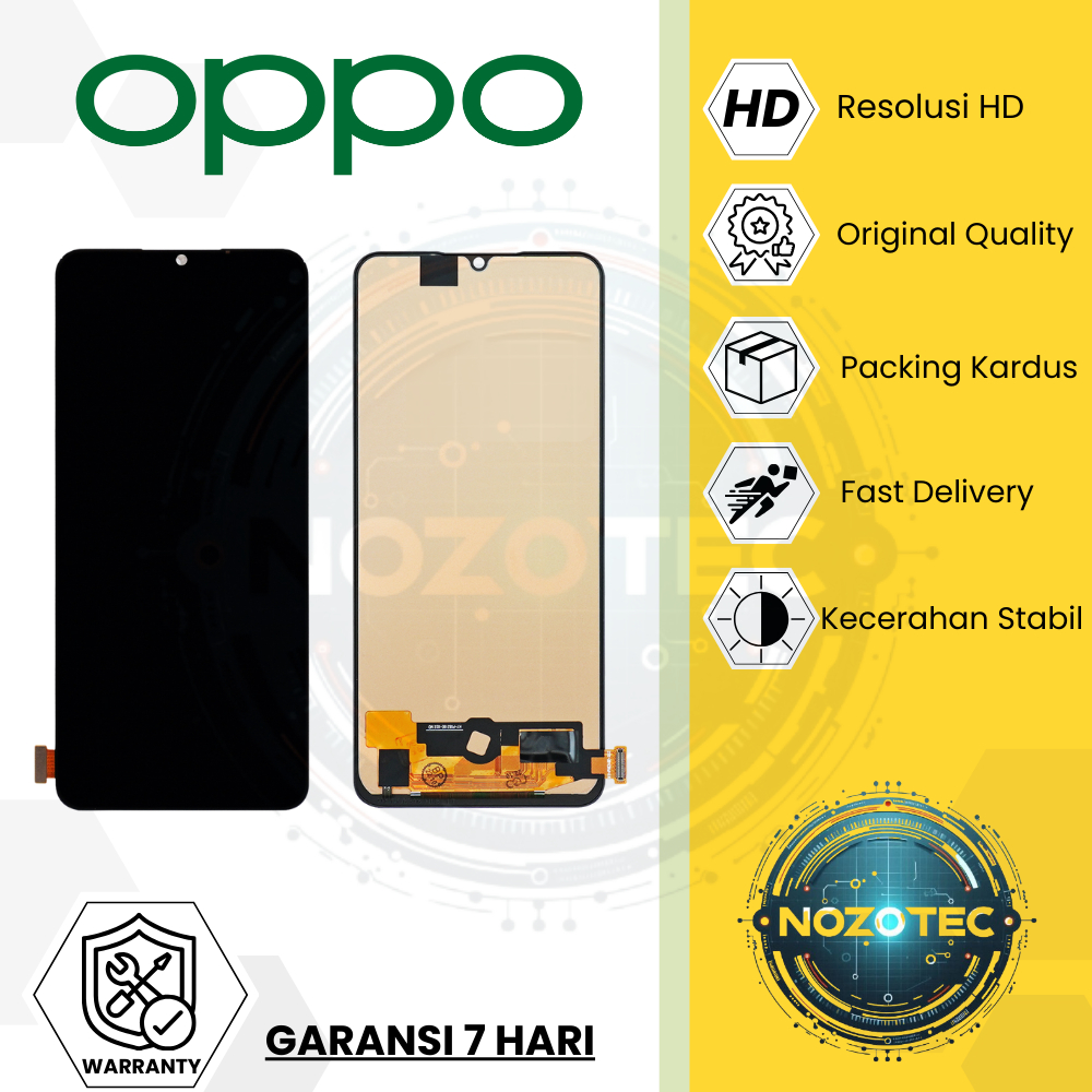 LCD TOUCHSCREEN HP OPPO RENO 3 - OPPO A91 2020 - OPPO F15 - OPPO F17 - A73 2020 SPAREPART LAYAR SENT