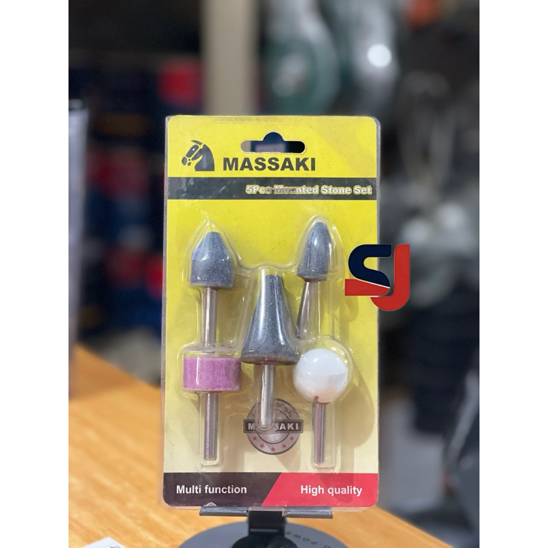 batu grenda mini massaki / baru grenda set / mounted stone set