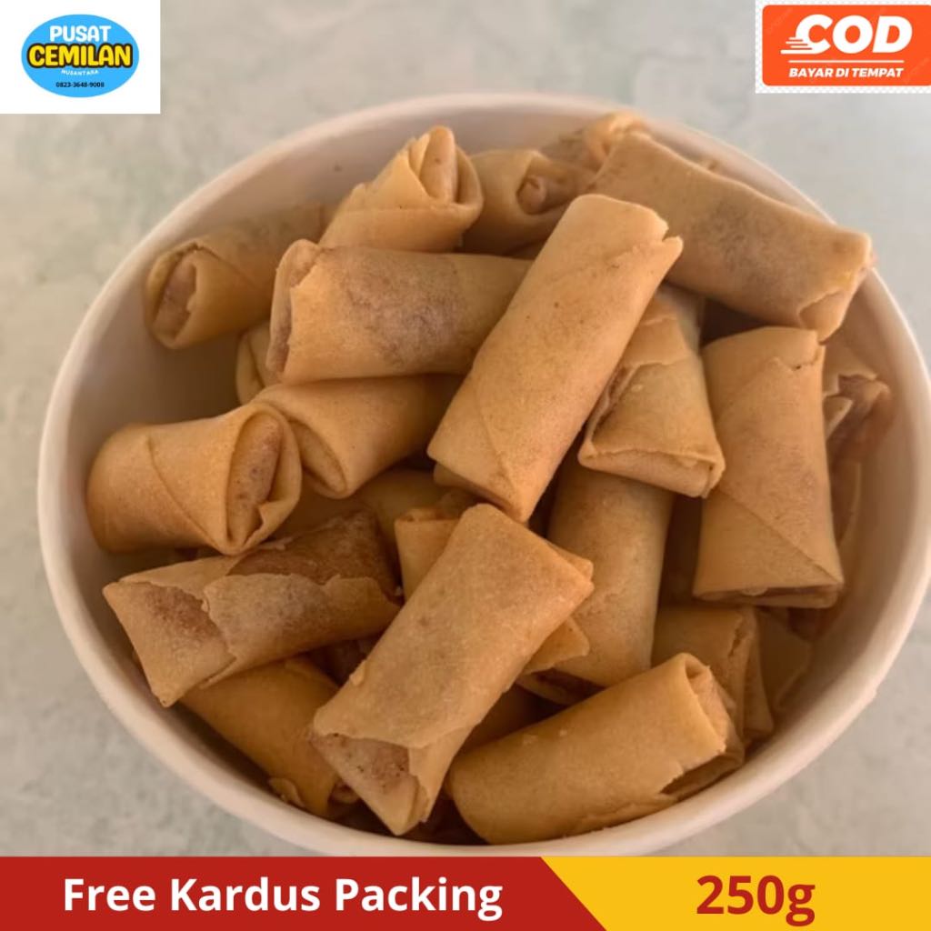 

Snack Kiloan | Sumpia | Sumpia Udang | Lumpia Udang | Makanan ringan | Murah Enak Gurih Manis Krispi Crispy | Camilan Cemilan Sumpia | Sumpia Udang premium original | Renyah Isi 250 gram.