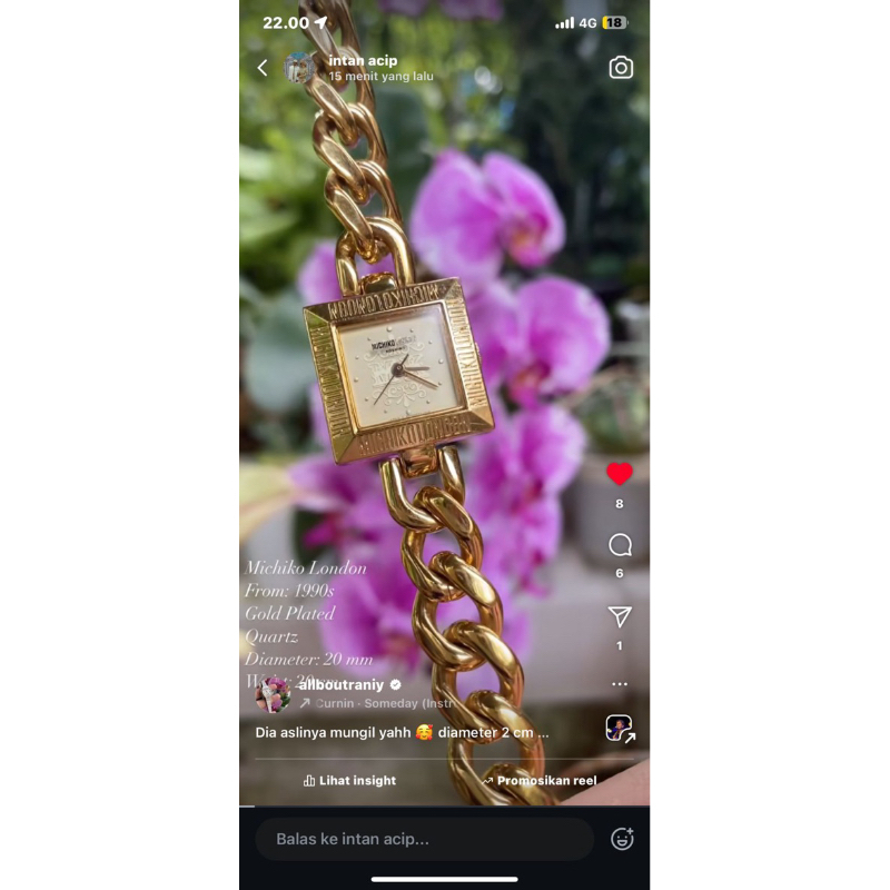 Michiko London 1990 Vintage Watch