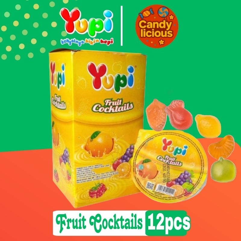 

Permen Yupi Fruit Cocktails Display Box isi 12pcs