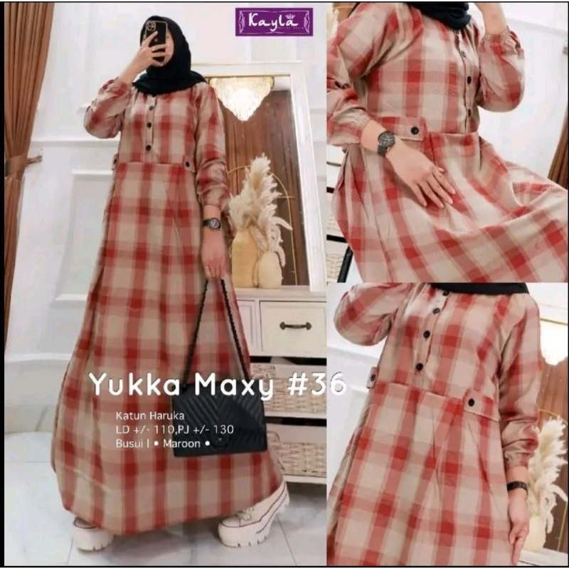 YUKA MAXY #36 gamis dewasa