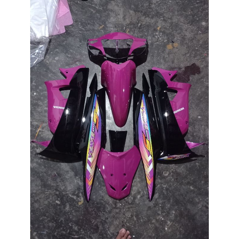 body supra fit new wave pink hitam body set halus