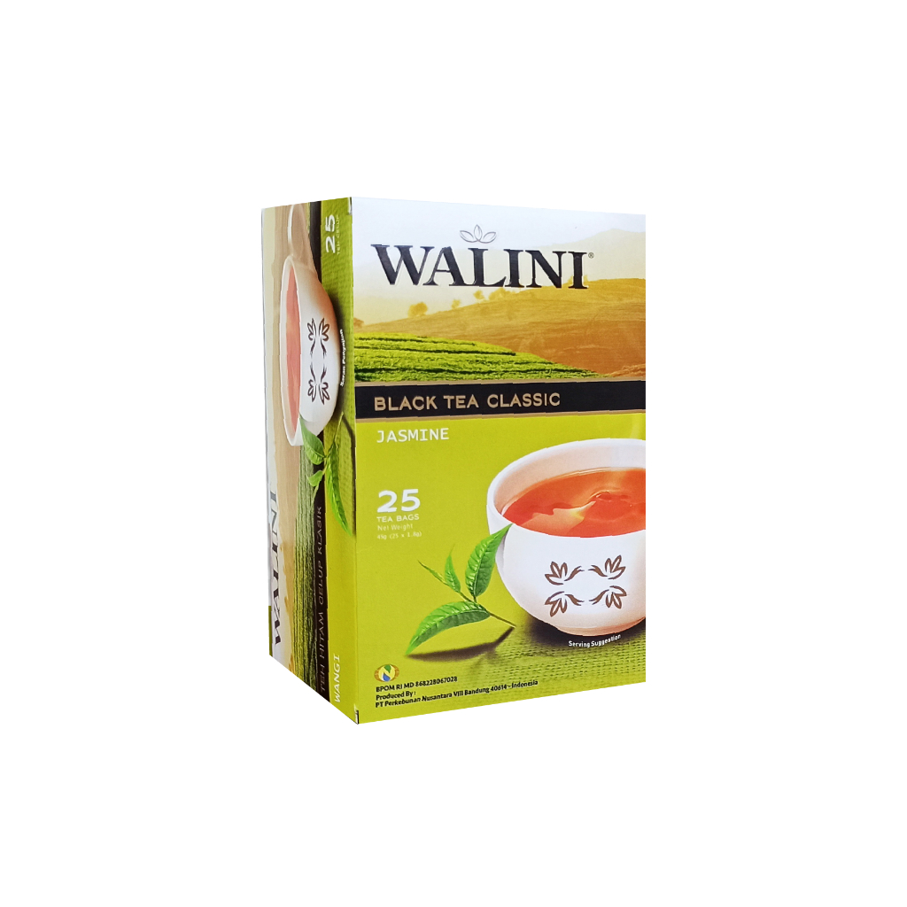 

Walini Teh Hitam Celup Klasik Black Tea Rasa Jasmine 25 Kantung