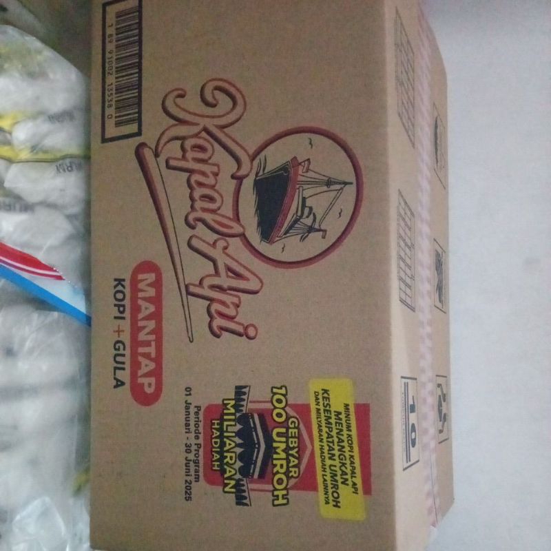 

Kopi kapal api mantap satu karton